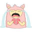 Стикер Лама Молли #29 ВКонтакте