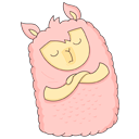 Стикер Лама Молли #34 ВКонтакте