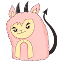Стикер Лама Молли #35 ВКонтакте