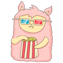 Стикер Лама Молли #42 ВКонтакте