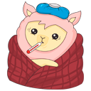 Стикер Лама Молли #46 ВКонтакте