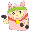 Стикер Лама Молли #48 ВКонтакте