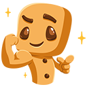 Стикер Печенька #8 ВКонтакте