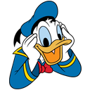 Стикер Дональд Дак #3 ВКонтакте