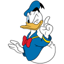 Стикер Дональд Дак #8 ВКонтакте