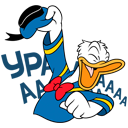 Стикер Дональд Дак #10 ВКонтакте