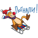 Стикер Новогодние моменты #1 ВКонтакте