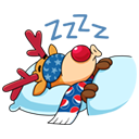 Стикер Новогодние моменты #12 ВКонтакте