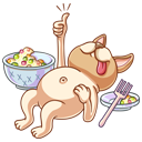 Стикер Булька #19 ВКонтакте