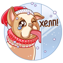 Стикер Булька #21 ВКонтакте