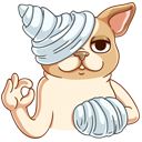 Стикер Булька #25 ВКонтакте