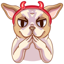 Стикер Булька #28 ВКонтакте