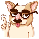 Стикер Булька #33 ВКонтакте