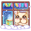 Стикер Булька #48 ВКонтакте