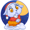 Стикер Фрости #28 ВКонтакте