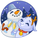 Стикер Фрости #32 ВКонтакте