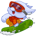 Стикер Фрости #37 ВКонтакте