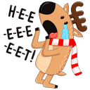 Стикер Новогодний олень #8 ВКонтакте