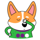 Стикер Коржик #15 ВКонтакте