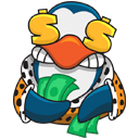 Стикер Пингвин Изи #13 ВКонтакте