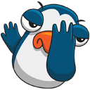 Стикер Пингвин Изи #17 ВКонтакте