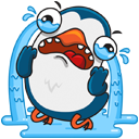 Стикер Пингвин Изи #19 ВКонтакте