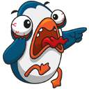 Стикер Пингвин Изи #21 ВКонтакте