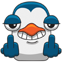 Стикер Пингвин Изи #22 ВКонтакте