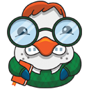 Стикер Пингвин Изи #28 ВКонтакте