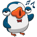 Стикер Пингвин Изи #29 ВКонтакте