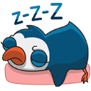 Стикер Пингвин Изи #32 ВКонтакте