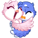 Стикер Фин и Фенечка #1 ВКонтакте