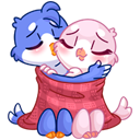 Стикер Фин и Фенечка #44 ВКонтакте