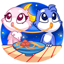 Стикер Фин и Фенечка #48 ВКонтакте