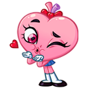 Стикер Сердце-чан #3 ВКонтакте