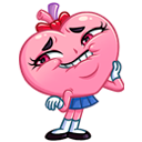 Стикер Сердце-чан #7 ВКонтакте