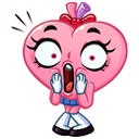 Стикер Сердце-чан #33 ВКонтакте