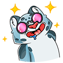 Стикер Кошачьи нежности #9 ВКонтакте