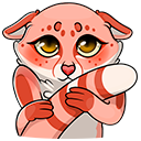 Стикер Кошачьи нежности #13 ВКонтакте