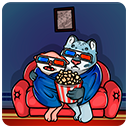 Стикер Кошачьи нежности #18 ВКонтакте