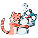 Стикер Кошачьи нежности #20 ВКонтакте