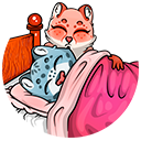 Стикер Кошачьи нежности #26 ВКонтакте