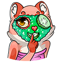 Стикер Кошачьи нежности #28 ВКонтакте