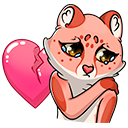 Стикер Кошачьи нежности #37 ВКонтакте