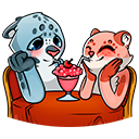 Стикер Кошачьи нежности #41 ВКонтакте