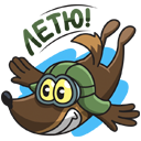 Стикер Сержант Пёс #30 ВКонтакте