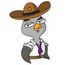 Стикер Подозрительная Сова #1 ВКонтакте