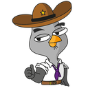 Стикер Подозрительная Сова #4 ВКонтакте