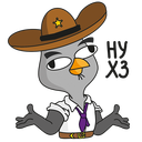 Стикер Подозрительная Сова #7 ВКонтакте