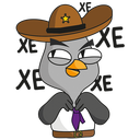 Стикер Подозрительная Сова #9 ВКонтакте